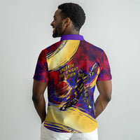 Trinbago Knight Riders Cricket Polo Shirt Trinidad and Tobago Unleash The Knight Brush Stroke