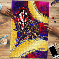 Trinbago Knight Riders Cricket Puzzle Trinidad and Tobago Unleash The Knight Brush Stroke