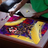 Trinbago Knight Riders Cricket Puzzle Trinidad and Tobago Unleash The Knight Brush Stroke