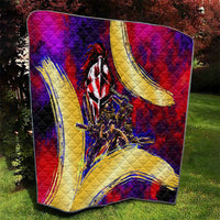Trinbago Knight Riders Cricket Quilt Trinidad and Tobago Unleash The Knight Brush Stroke