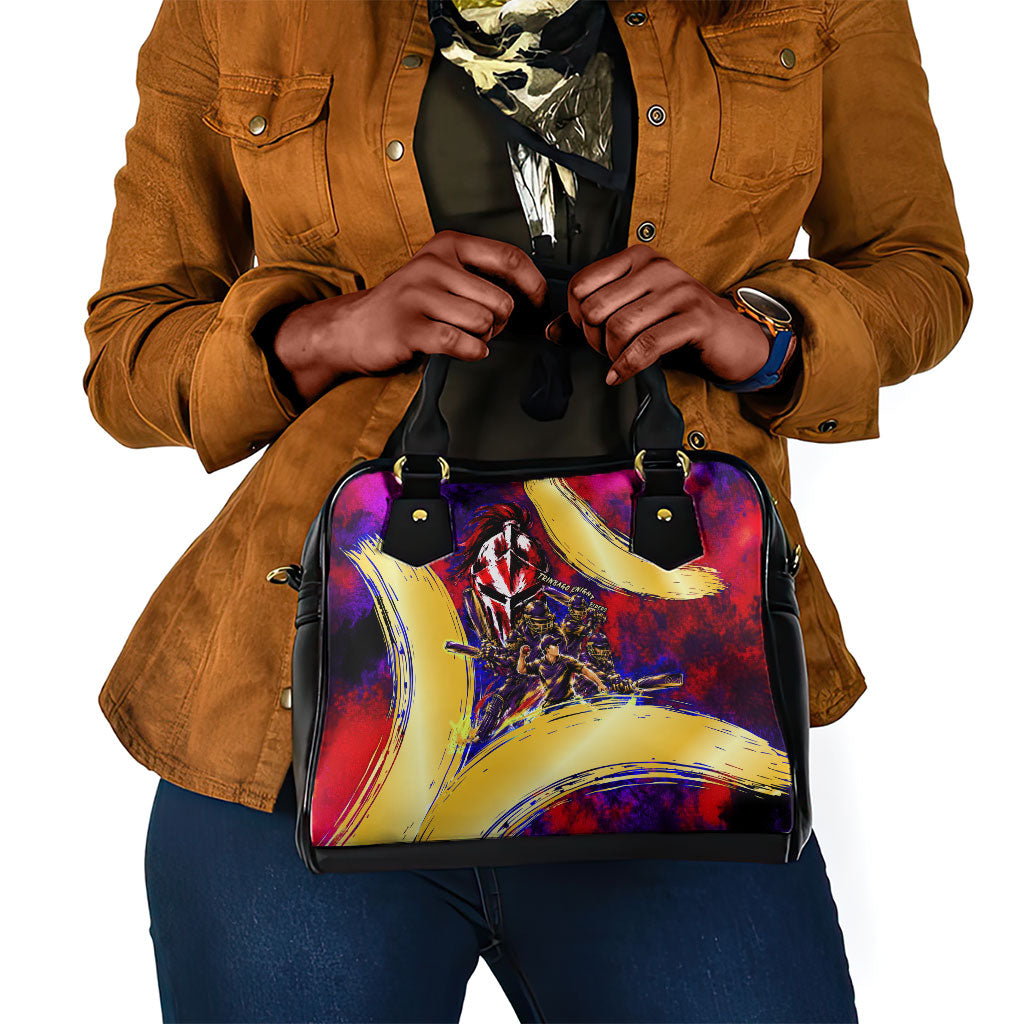 Trinbago Knight Riders Cricket Shoulder Handbag Trinidad and Tobago Unleash The Knight Brush Stroke
