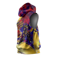 Trinbago Knight Riders Cricket Sleeveless Hoodie Trinidad and Tobago Unleash The Knight Brush Stroke