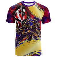 Trinbago Knight Riders Cricket T shirt Trinidad and Tobago Unleash The Knight Brush Stroke