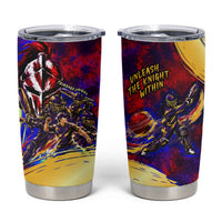 Trinbago Knight Riders Cricket Tumbler Cup Trinidad and Tobago Unleash The Knight Brush Stroke