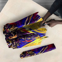 Trinbago Knight Riders Cricket Umbrella Trinidad and Tobago Unleash The Knight Brush Stroke