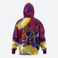 Trinbago Knight Riders Cricket Zip Hoodie Trinidad and Tobago Unleash The Knight Brush Stroke