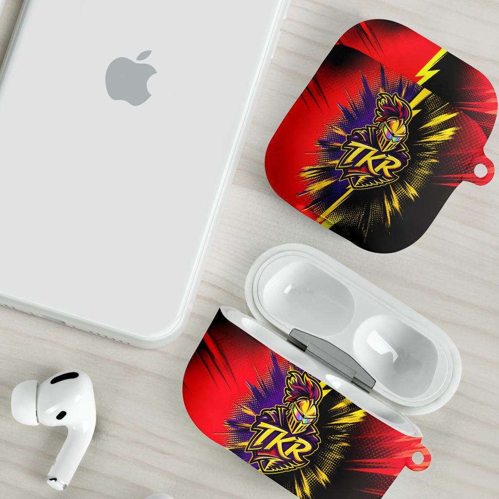 Trinidad and Tobago Cricket AirPods Case Trinbago Knight Riders - Ride Or Die Comic Halftone