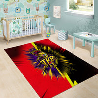 Trinidad and Tobago Cricket Area Rug Trinbago Knight Riders - Ride Or Die Comic Halftone