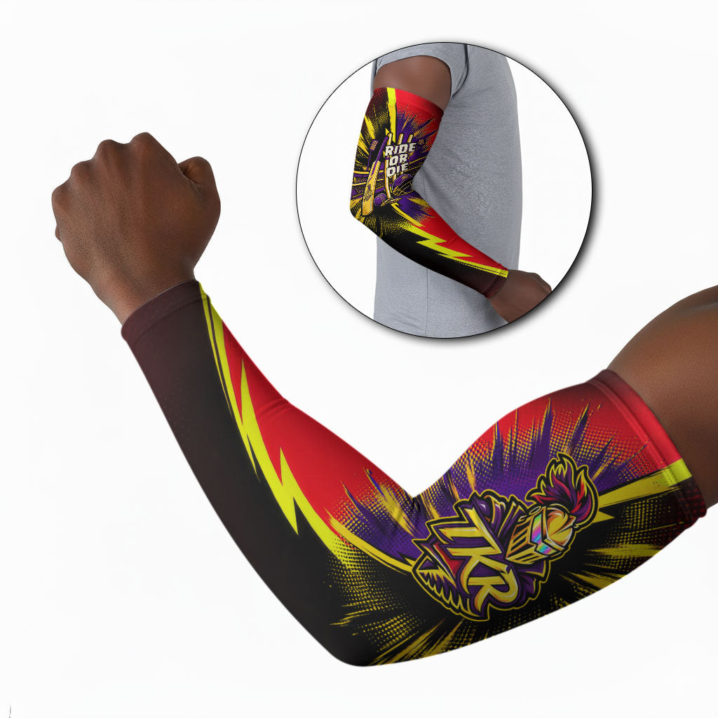 Trinidad and Tobago Cricket Arm Sleeves Trinbago Knight Riders - Ride Or Die Comic Halftone