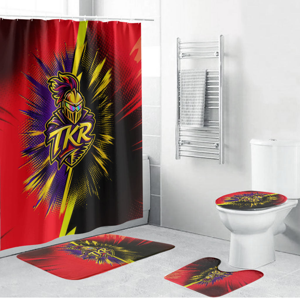 Trinidad and Tobago Cricket Bathroom Set Trinbago Knight Riders - Ride Or Die Comic Halftone