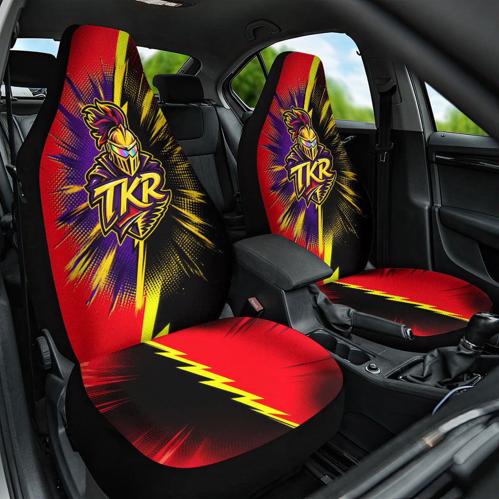 Trinidad and Tobago Cricket Car Seat Cover Trinbago Knight Riders - Ride Or Die Comic Halftone