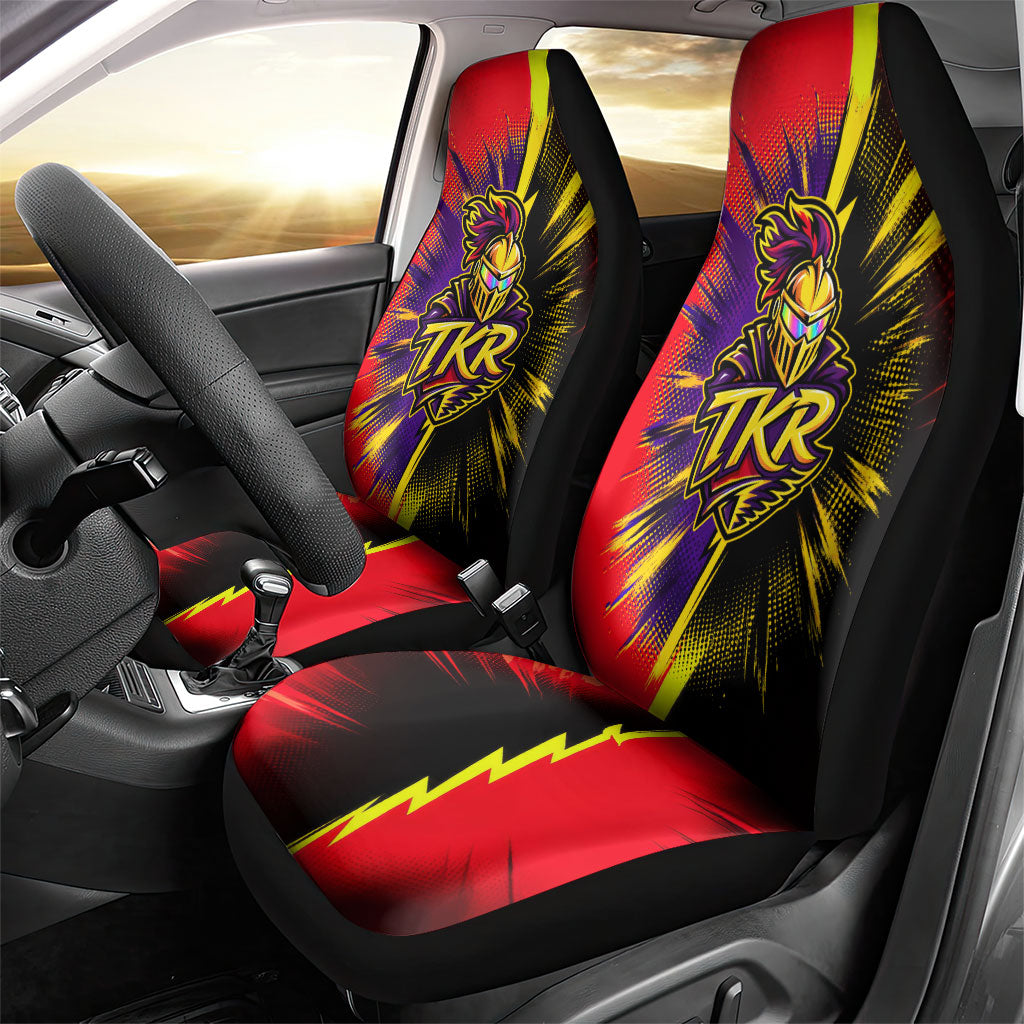 Trinidad and Tobago Cricket Car Seat Cover Trinbago Knight Riders - Ride Or Die Comic Halftone