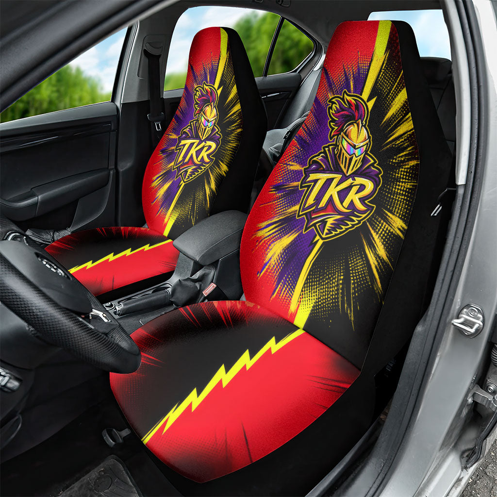Trinidad and Tobago Cricket Car Seat Cover Trinbago Knight Riders - Ride Or Die Comic Halftone
