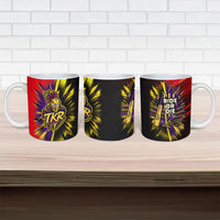 Trinidad and Tobago Cricket Ceramic Mug Trinbago Knight Riders - Ride Or Die Comic Halftone