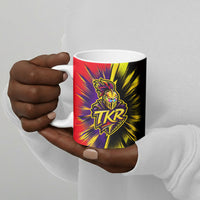 Trinidad and Tobago Cricket Ceramic Mug Trinbago Knight Riders - Ride Or Die Comic Halftone