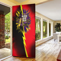 Trinidad and Tobago Cricket Door Cover Trinbago Knight Riders - Ride Or Die Comic Halftone