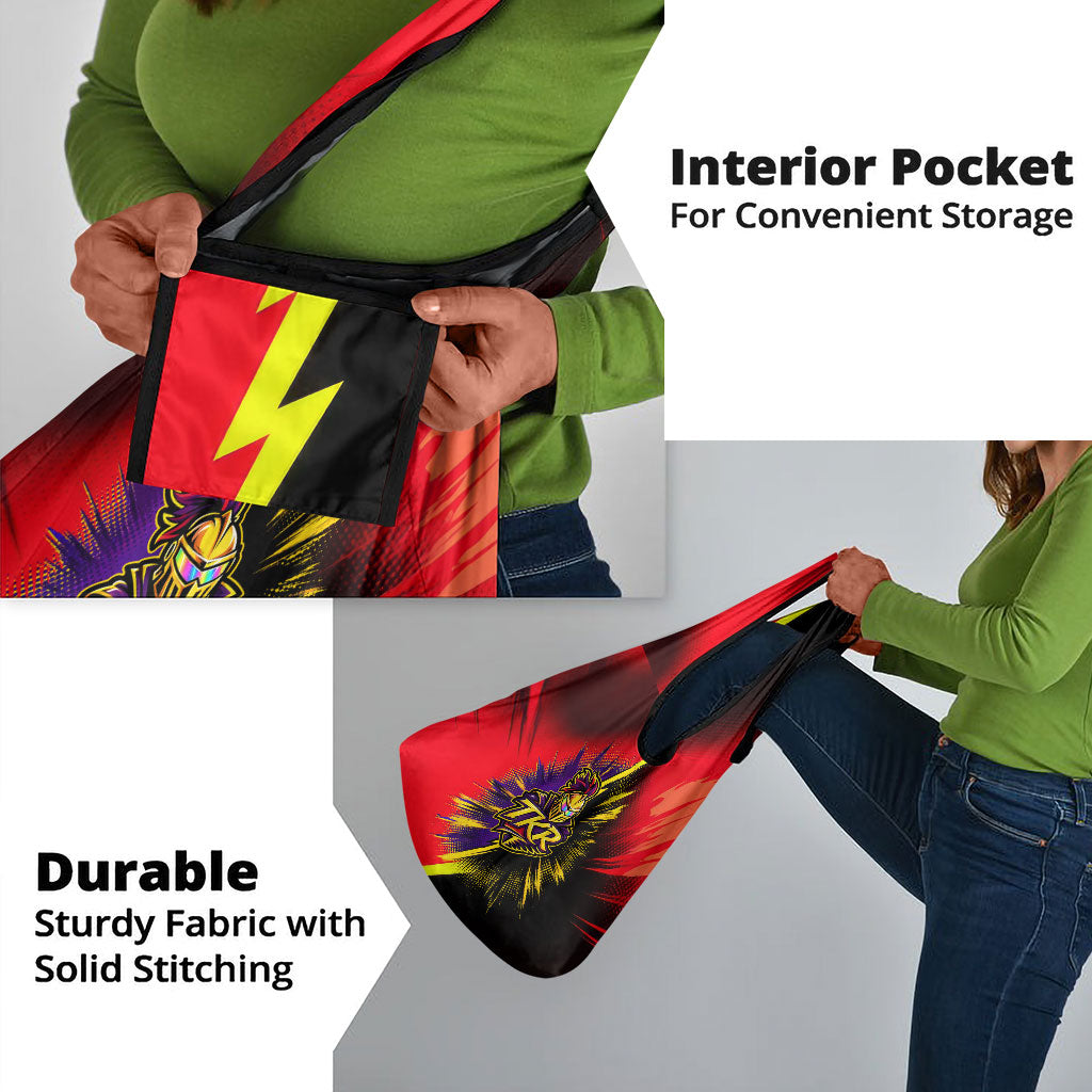 Trinidad and Tobago Cricket Grocery Bag Trinbago Knight Riders - Ride Or Die Comic Halftone