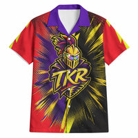 Trinidad and Tobago Cricket Hawaiian Shirt Trinbago Knight Riders - Ride Or Die Comic Halftone
