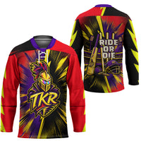 Trinidad and Tobago Cricket Hockey Jersey Trinbago Knight Riders - Ride Or Die Comic Halftone