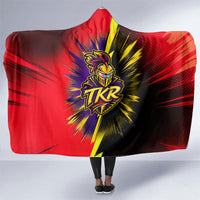 Trinidad and Tobago Cricket Hooded Blanket Trinbago Knight Riders - Ride Or Die Comic Halftone