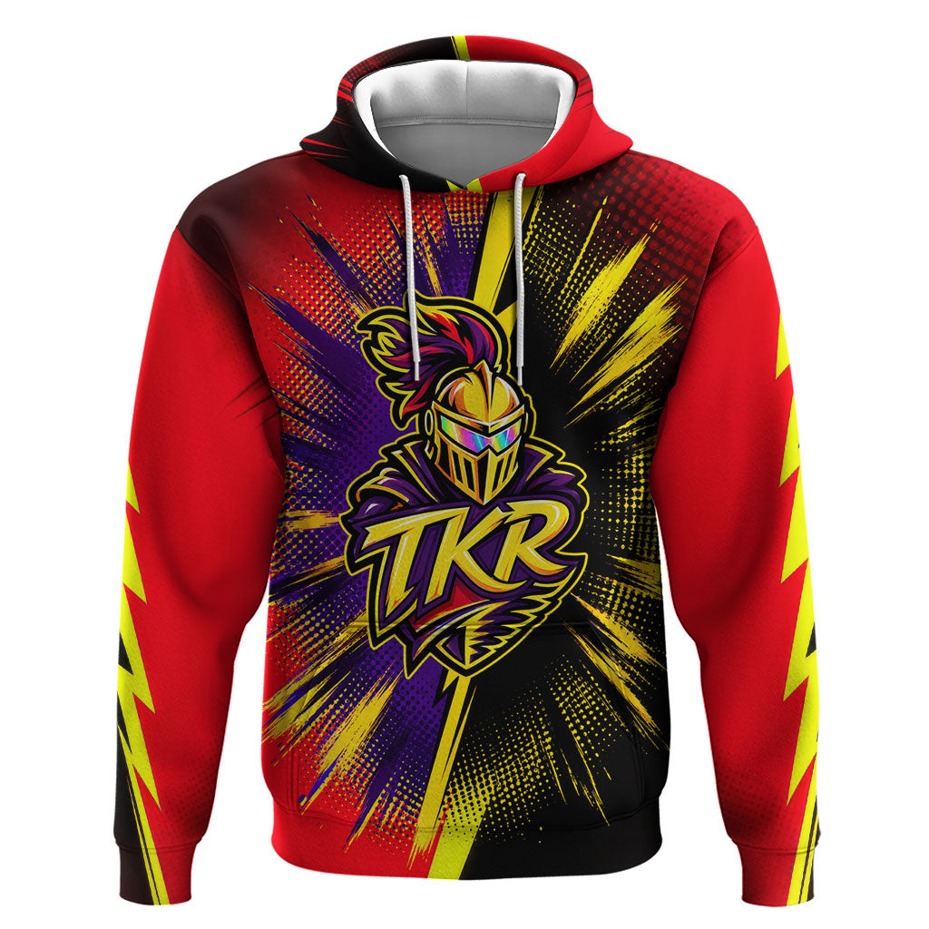 Trinidad and Tobago Cricket Hoodie Trinbago Knight Riders - Ride Or Die Comic Halftone