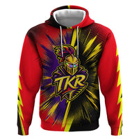 Trinidad and Tobago Cricket Hoodie Trinbago Knight Riders - Ride Or Die Comic Halftone