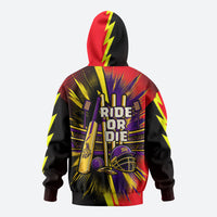 Trinidad and Tobago Cricket Hoodie Trinbago Knight Riders - Ride Or Die Comic Halftone