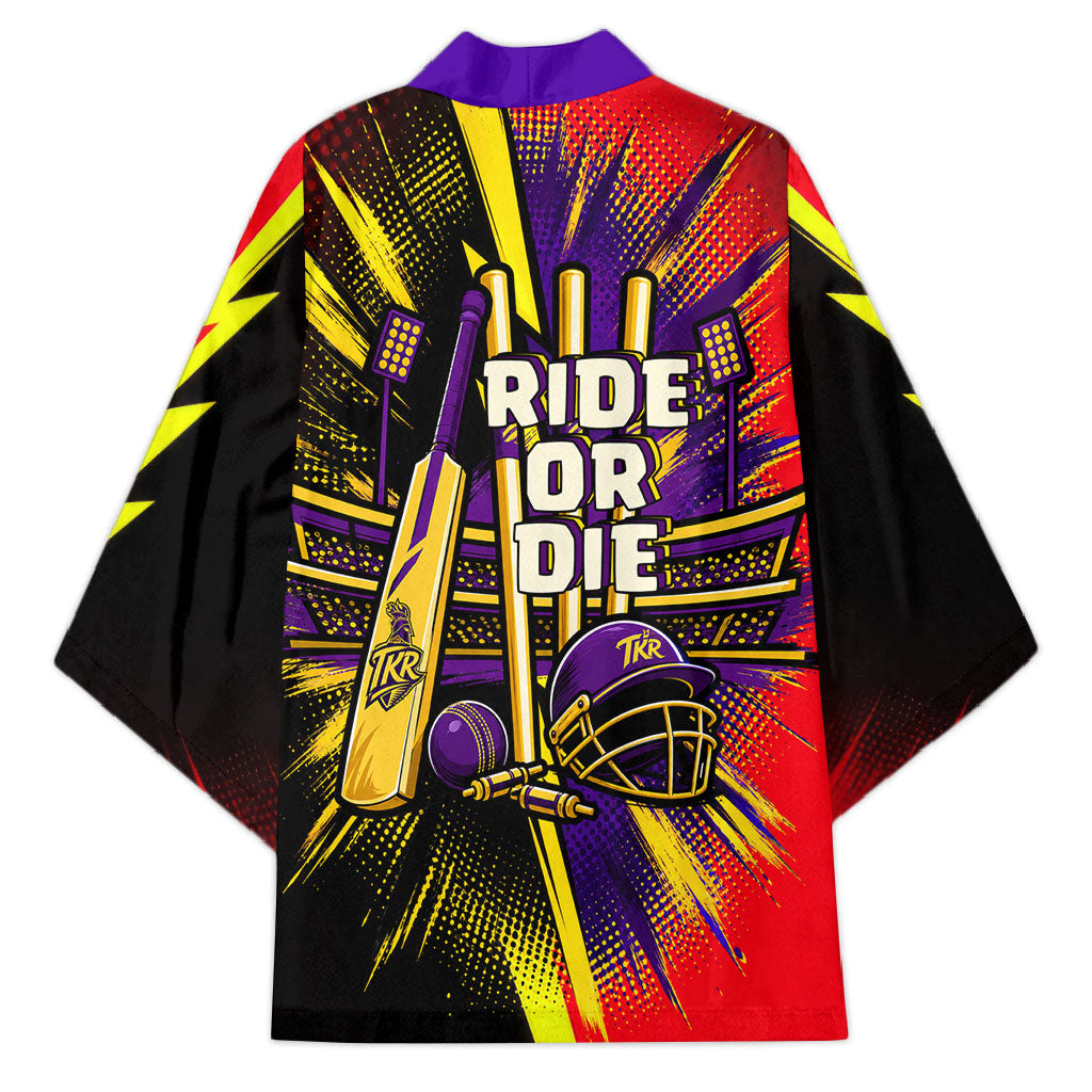 Trinidad and Tobago Cricket Kimono Trinbago Knight Riders - Ride Or Die Comic Halftone