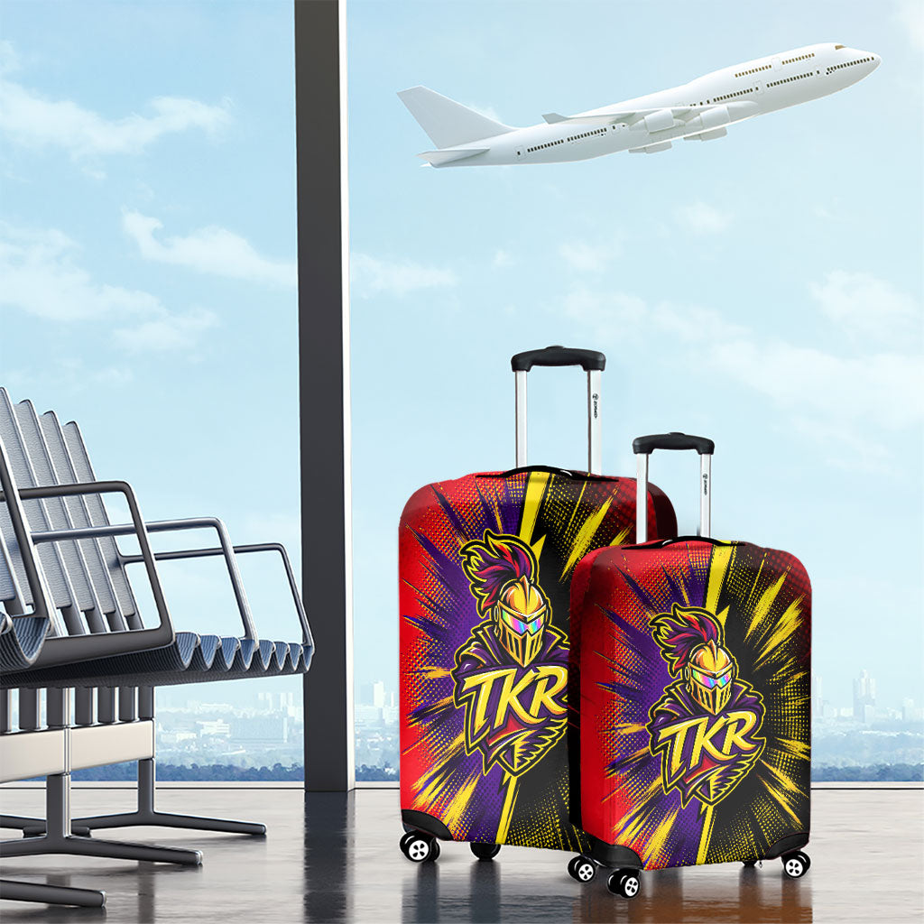 Trinidad and Tobago Cricket Luggage Cover Trinbago Knight Riders - Ride Or Die Comic Halftone