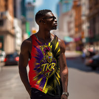 Trinidad and Tobago Cricket Men Tank Top Trinbago Knight Riders - Ride Or Die Comic Halftone