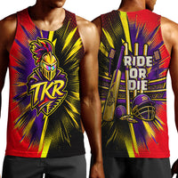Trinidad and Tobago Cricket Men Tank Top Trinbago Knight Riders - Ride Or Die Comic Halftone