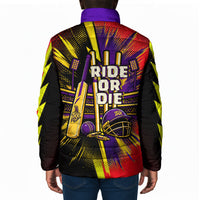 Trinidad and Tobago Cricket Padded Jacket Trinbago Knight Riders - Ride Or Die Comic Halftone