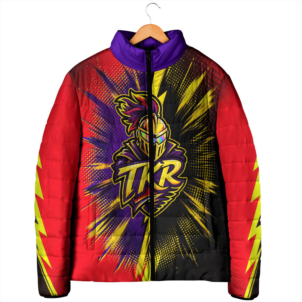 Trinidad and Tobago Cricket Padded Jacket Trinbago Knight Riders - Ride Or Die Comic Halftone