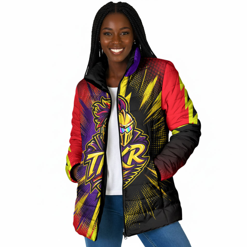 Trinidad and Tobago Cricket Padded Jacket Trinbago Knight Riders - Ride Or Die Comic Halftone