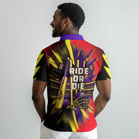 Trinidad and Tobago Cricket Polo Shirt Trinbago Knight Riders - Ride Or Die Comic Halftone