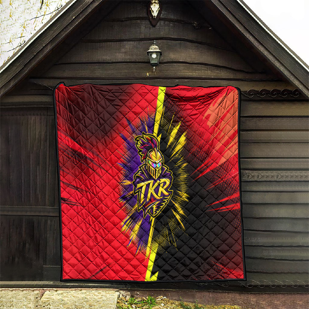 Trinidad and Tobago Cricket Quilt Trinbago Knight Riders - Ride Or Die Comic Halftone