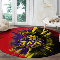 Trinidad and Tobago Cricket Round Carpet Trinbago Knight Riders - Ride Or Die Comic Halftone