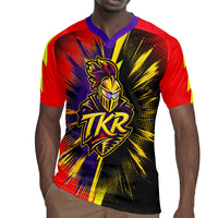 Trinidad and Tobago Cricket Rugby Jersey Trinbago Knight Riders - Ride Or Die Comic Halftone