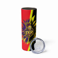 Trinidad and Tobago Cricket Skinny Tumbler Trinbago Knight Riders - Ride Or Die Comic Halftone