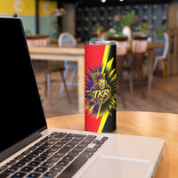 Trinidad and Tobago Cricket Skinny Tumbler Trinbago Knight Riders - Ride Or Die Comic Halftone