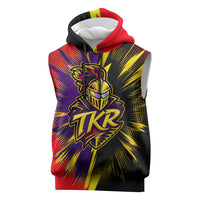 Trinidad and Tobago Cricket Sleeveless Hoodie Trinbago Knight Riders - Ride Or Die Comic Halftone