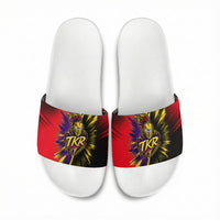 Trinidad and Tobago Cricket Slide Sandals Trinbago Knight Riders - Ride Or Die Comic Halftone