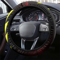 Trinidad and Tobago Cricket Steering Wheel Cover Trinbago Knight Riders - Ride Or Die Comic Halftone