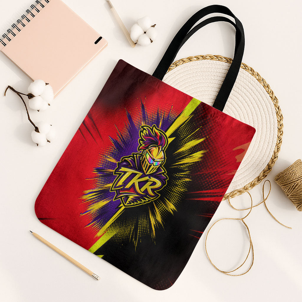 Trinidad and Tobago Cricket Tote Bag Trinbago Knight Riders - Ride Or Die Comic Halftone