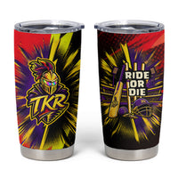 Trinidad and Tobago Cricket Tumbler Cup Trinbago Knight Riders - Ride Or Die Comic Halftone