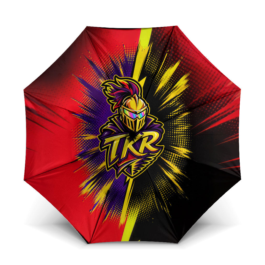 Trinidad and Tobago Cricket Umbrella Trinbago Knight Riders - Ride Or Die Comic Halftone