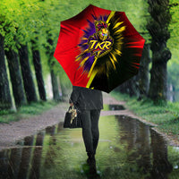 Trinidad and Tobago Cricket Umbrella Trinbago Knight Riders - Ride Or Die Comic Halftone