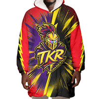 Trinidad and Tobago Cricket Wearable Blanket Hoodie Trinbago Knight Riders - Ride Or Die Comic Halftone