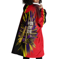 Trinidad and Tobago Cricket Wearable Blanket Hoodie Trinbago Knight Riders - Ride Or Die Comic Halftone