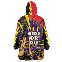 Trinidad and Tobago Cricket Wearable Blanket Hoodie Trinbago Knight Riders - Ride Or Die Comic Halftone